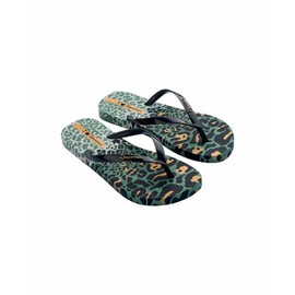 Ipanema Women's Ipanema Animal Print VI Flip Flop Grey/Grey/Green, Size 5
