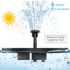 AISITIN Solar Fountain with 3.5 W Solar Panel, 1500 mAh