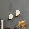 Candle Wall Sconces Set of Two Farmhouse, Handcarved Wall Candle