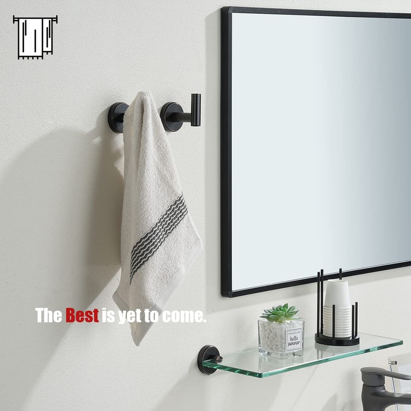 JQK Bathroom Towel Hook Oil Rubbed Bronze, 304 Stainless Steel