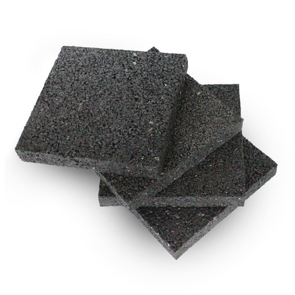 Mario10 Rubber Pads 10x10x0.5cm.-Set of 4 Non-Slip Pads Anti-Vibration Mat