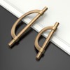 Amerdeco 10 Pack Champagne Bronze Cabinet Pulls 3.75 Inch(96MM) Hole