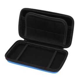 Game Console Carrying Case, 8 Slot EVA Game Console Protective Hard Shell for New 2DS XL for 2DS LL for New 3DS, Portable Travel Carrying Pouch (Blue)