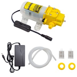 LeTkingok AC 100-240V Household Electric Wine Pump, Self-Priming Suction Pump Liquid Filling Machine 3-4L/MIN 60W Lift 30M 0.6Mpa (Standard Set)