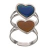 Beavorty 2Pcs Mood Temperature Ring Color Changing Open Ring for