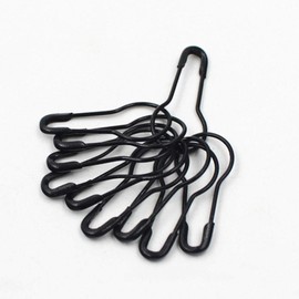 YUE Qin Pack of 1000 Mini Safety Pins, Calabash Pin, Stitch Marker, Safety Pins, Black for DIY Skills Making and Clothing