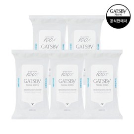 Gatsby (신세계라이브쇼핑)갸스비 훼이셜 페이퍼 쿨 타입 15매 x5팩 (GS25 Live Shopping) Gatsby Facial Paper Cool Type 15 Sheets x 5 Packs