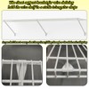 12 Inch Wire Shelf Brackets, White Wire Shelf Support Bracket,