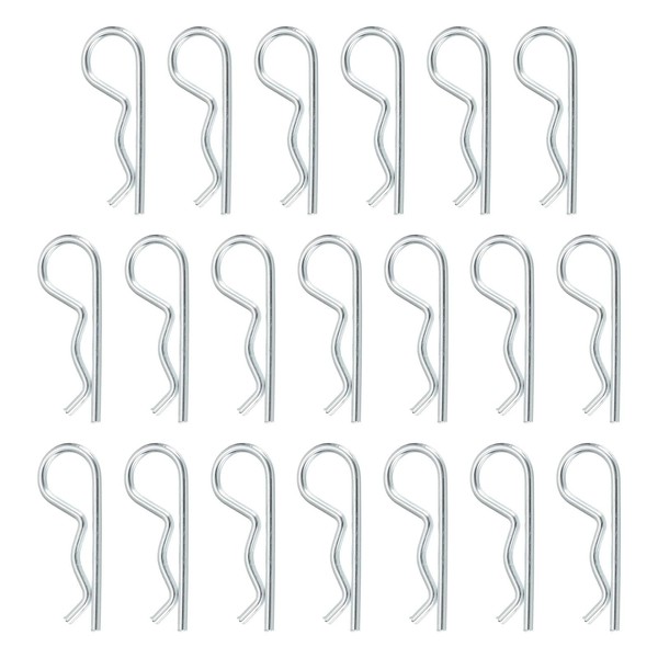 sourcing map 50 Pcs Hitch Pin Clip, 1.5mm x 28mm