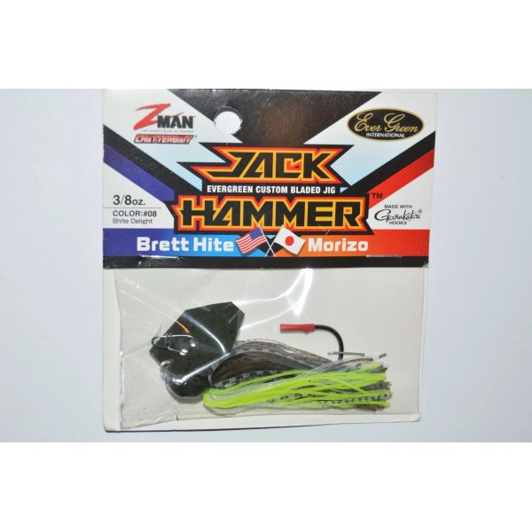 Z-Man evergreen zman jack hammer 3/8oz custom bladed bass jig