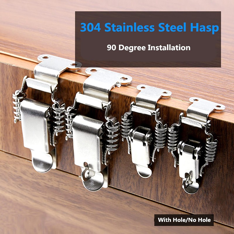 2Pcs 90 Degre Stainless Steel 304 Double Spring Loaded Suitcase