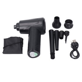 Cordless Air Duster 50000RPM 3 Gears Small Portable Electric Dust Blower with LED Light for Computer Car Home