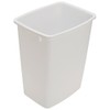 36 Qt. Replacement Waste Bin for Cabinet Recycling Pull Out Trash Organizer (White)