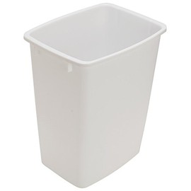 36 Qt. Replacement Waste Bin for Cabinet Recycling Pull Out Trash Organizer (White)