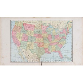 Historic 1900 Wall Map - Standard Atlas of Audubon County, Iowa : Including a plat Book of The Villages, Cities and townships of The County, map of The State - United States 24in x 14in