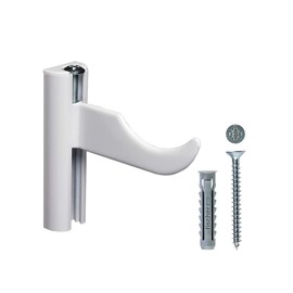 Fischer RX Mensola Radiatori e Termosifoni in Alluminio, Per Muro Pieno e Forato, 537954 Aluminium Radiator Shelf for Solid and Perforated Walls, White