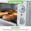 GreenLife Countertop Toaster Oven Air Fryer Stainless Steel, Healthy Ceramic