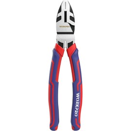 WORKPRO 9" Linesman CRV Steel Twist Cutting Pliers Clamp Screws