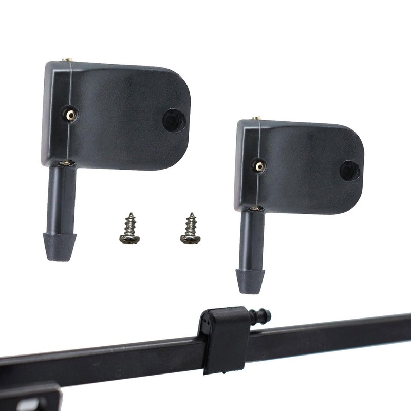 UpAmcarker Universal Front Windshield Wiper Arm Washer Nozzles w/Mounting screws