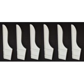 Black or White Dock Piling Line Holder Hook - Store Your Dock Lines/Ropes (6, White)