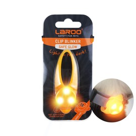 LaRoo Safety LED Light Strip for Dogs Cats, LED Light Flashing Light with Velcro Fastening, Easy to Attach to Collar Lead and Harness, Waterproof Luminous Outdoor Sports, 1 Stück (1er Pack)