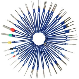 36-Piece Car Terminal Release Tool Set, Connector Disassembly Tools with Storage Bag, Blue