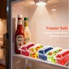 Large Ice Chilled Condiment Caddy，Chilled Condiment Containers Server with Lids