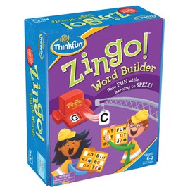 ThinkFun Zingo Word Builder Early Reading- Award Winning Game 6 players for Pre-Readers and Early Readers