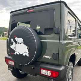 K-PRODUCTS Spare Tire Cover Illustration Type "Nockaba-chan" JA11 JA71 JA12 JA22 JB23 JB64 JB74 JC74 (195/80R15)