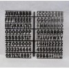 Black Plastic 1" Push Letters BLACK Menu Sign Board