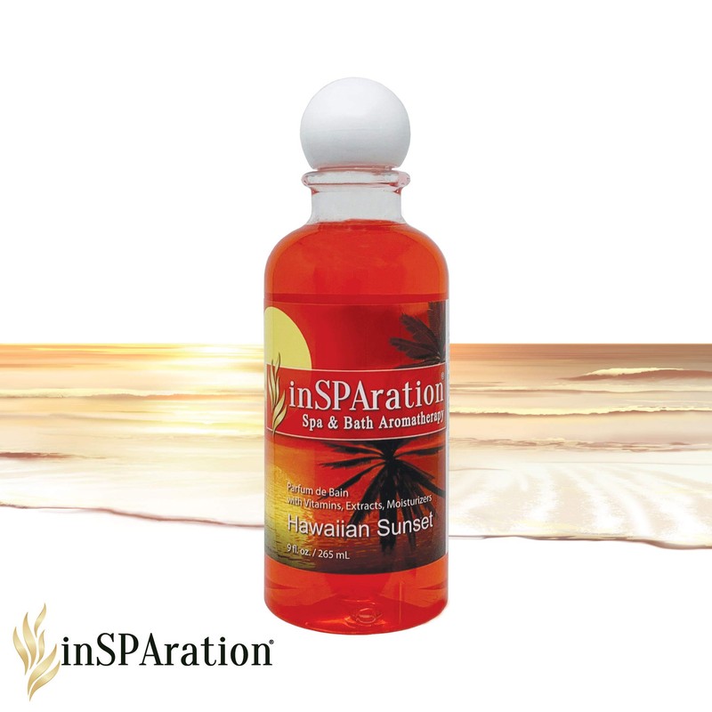 inSPAration 217X Hawaiian Sunset Spa and Bath Fragrance, 9-Ounce, Tropical