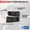 Replacement Rear Exterior Door Handle Set - Replaces 15758171, 15758172