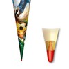ROTH Motiv-Schultüte, Soccer, 70 cm, rund, Rot(h)-Spitze, Filzverschluss