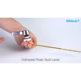 Unbranded Universal Front Mount Toilet Handle Tank Flush Lever Handle with Flapper Chains