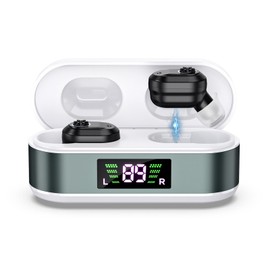 K&FCOPTEE In-Ear Rechargeable Digital Hearing Aids For Seniors Invisible Sound Amplifiers