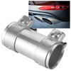 Exhaust Muffler Tube Connector Joiner Dual Clamp Sleeve 2in/51mm Automobile