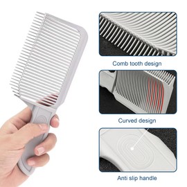 3-teiliges Haarschneidekamm Friseur Kamm, Haarschattierungsset für Herren, verstellbares gebogenes Haarschneideband, gebogener Positionierungskamm, Friseurkamm, Haarschneidekamm