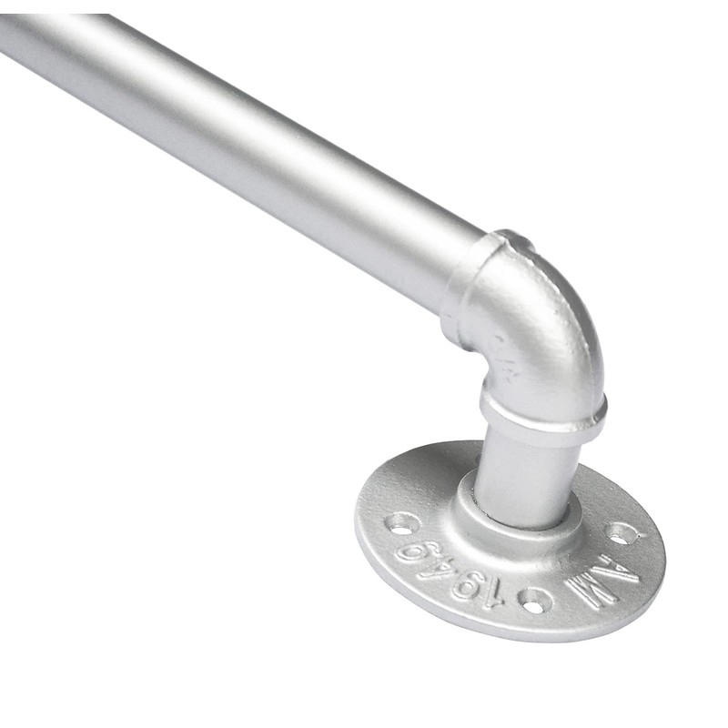 DIYHD 13FT Silver Staircase Handrail Wall Mount Banister Hand Railing