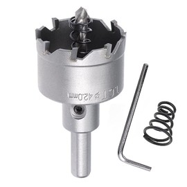 SagaSave 42 mm Carbide Hole Cutter, Heavy Duty Hole Saw for Metal, Stainless Steel, Cast Iron, Steel, Aluminium, etc