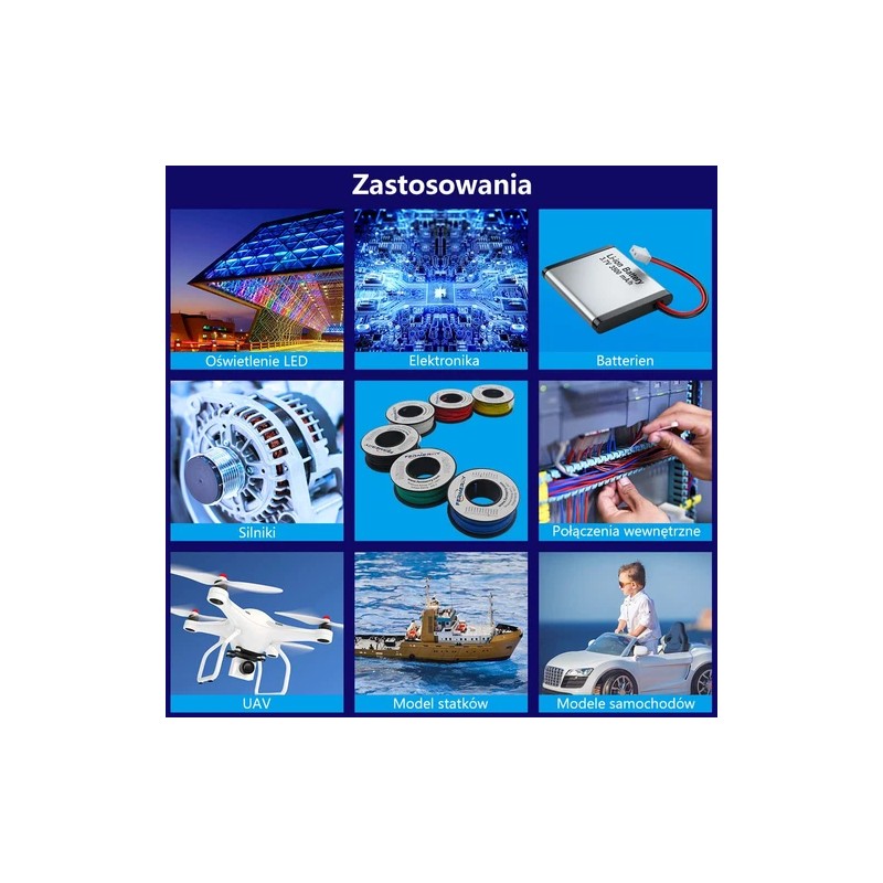 Fermerry 20 AWG Stranded Wire Spool 10ft Each 6 Colors