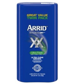 Arrid XX Extra Extra Dry Ultra Clear Aerosol Antiperspirant Deodorant, Ultra Fre
