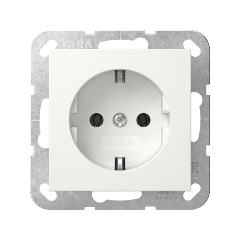 Gira Series Standard 55 European Plug Sockets Full Sets, Pure