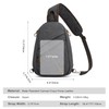 S-ZONE RFID Crossbody Sling Backpack Water Resistant Canvas Men Shoulder