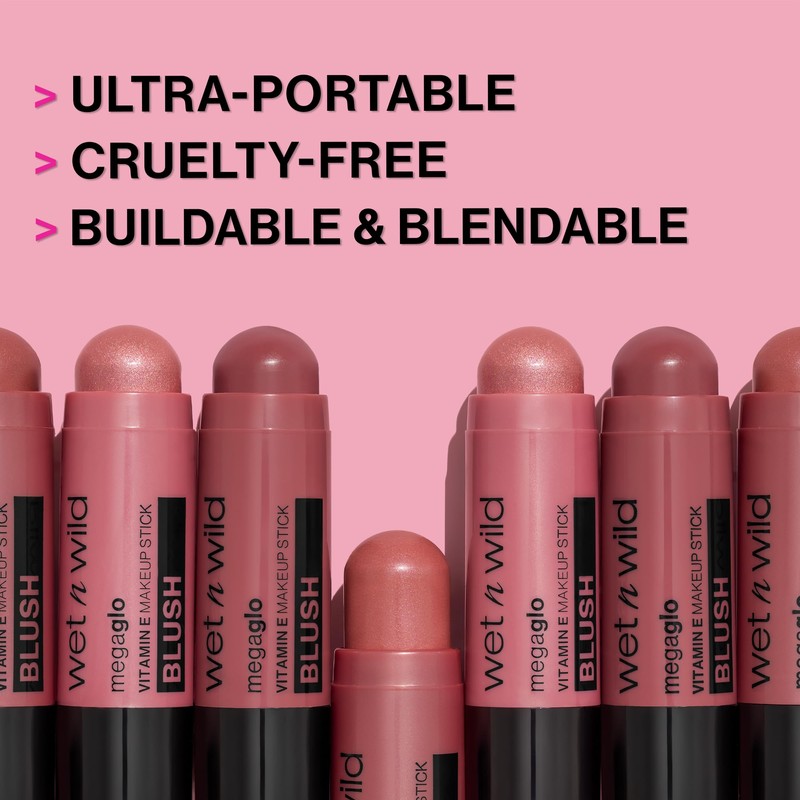 wet n wild Mega Glo Makeup Stick, Buildable Color, Versatile