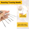 WILLBOND 6-Piece Stainless Steel Curved Poultry Trussing Needles for Securing