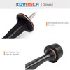 KOVOSCH 6 Pack Solid Rigid Door Stops - Heavy Duty