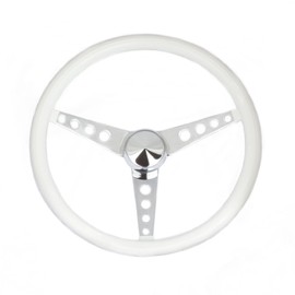 Grant 270 Classic Series 15 inch White Vinyl Steering Wheel