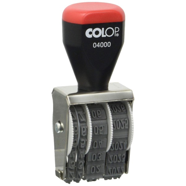COLOP Date Stamp 04000 Months in Numbers Imprint Height 4