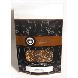 Mahamosa Black Chai Tea Loose Leaf (Looseleaf) - Bengal Chai 8 oz