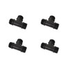 PP Threaded Fitting Screw Fitting T-Piece Black PN10 Fittings AG